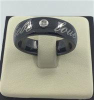 Anello Donna Oro Donna in Ceramica Diamante 0.01 Ct DRAF2100.001-16